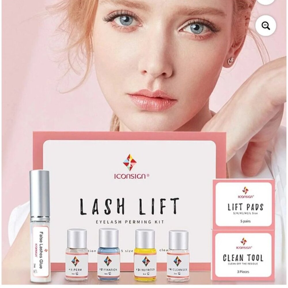 NIB Lash Lift Kit Semi Permanent Eyelash Kit Lash Shields/Gel Pads/Brushes - Picture 1 of 6